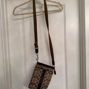 Coach Brown Patterned Crossbody Bag